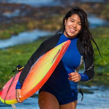 The Surfer Performed a Sharp Jump and Did not Even Fall